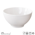 Embossed Ceramic Curry Porcelain Bowl